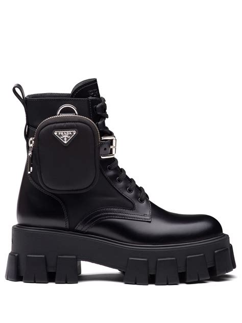 bota prada feminina preço|Prada military boots.